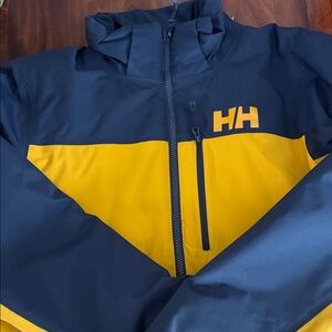 Helly Hansen Navy and Yellow Outdoor Jacket